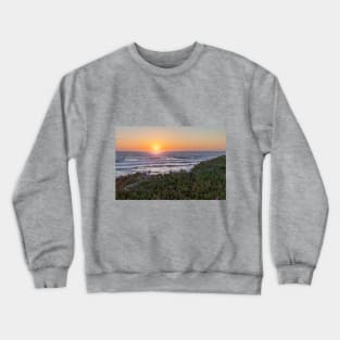 Sand Dunes and Plants during Sunset at the Beach Crewneck Sweatshirt